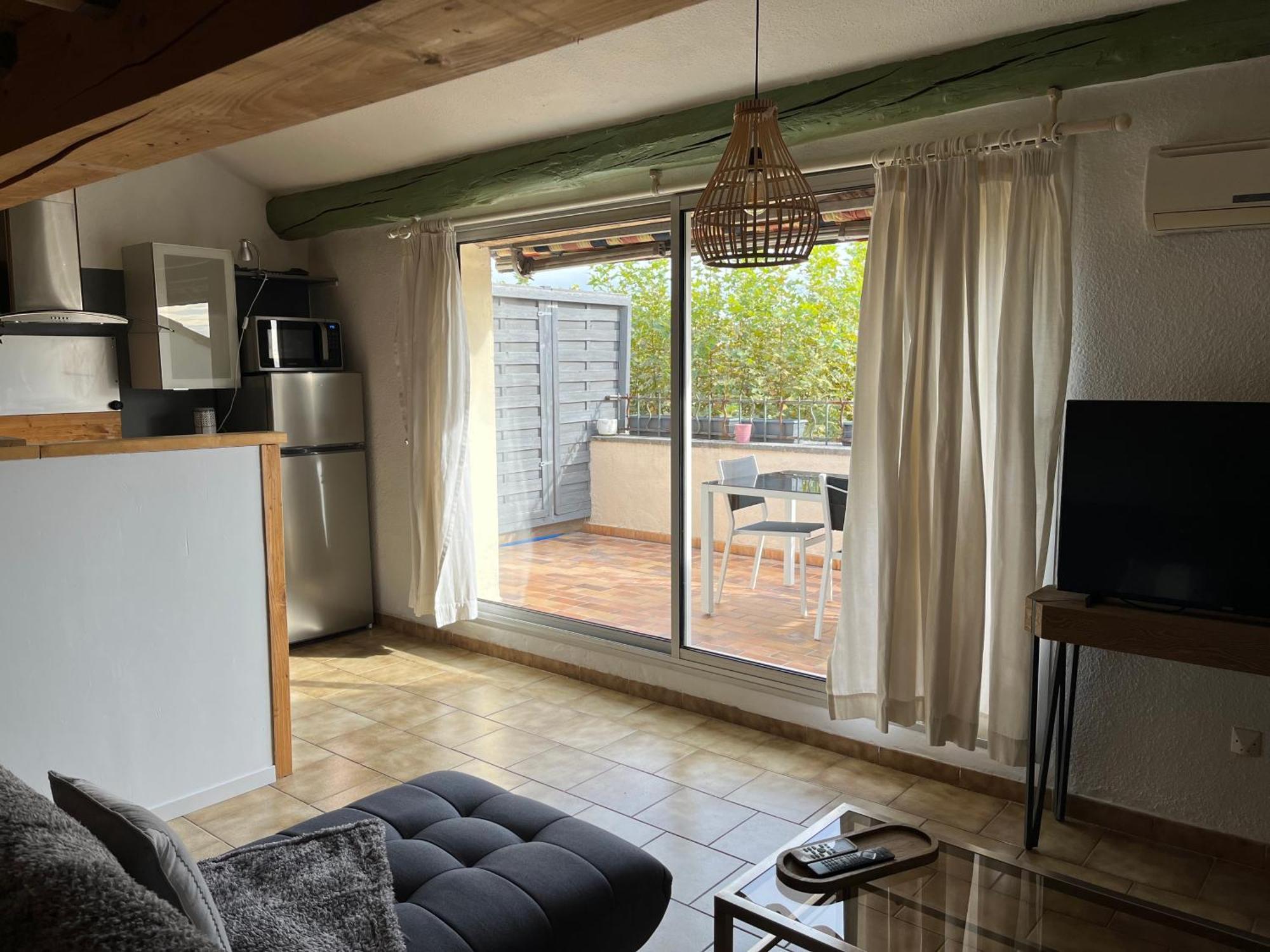 Duplex Lumineux Sur Gde Terrasse, Balneo Double, Parking Prive, Clim, Local Velos Entraigues-sur-la-Sorgue Zewnętrze zdjęcie